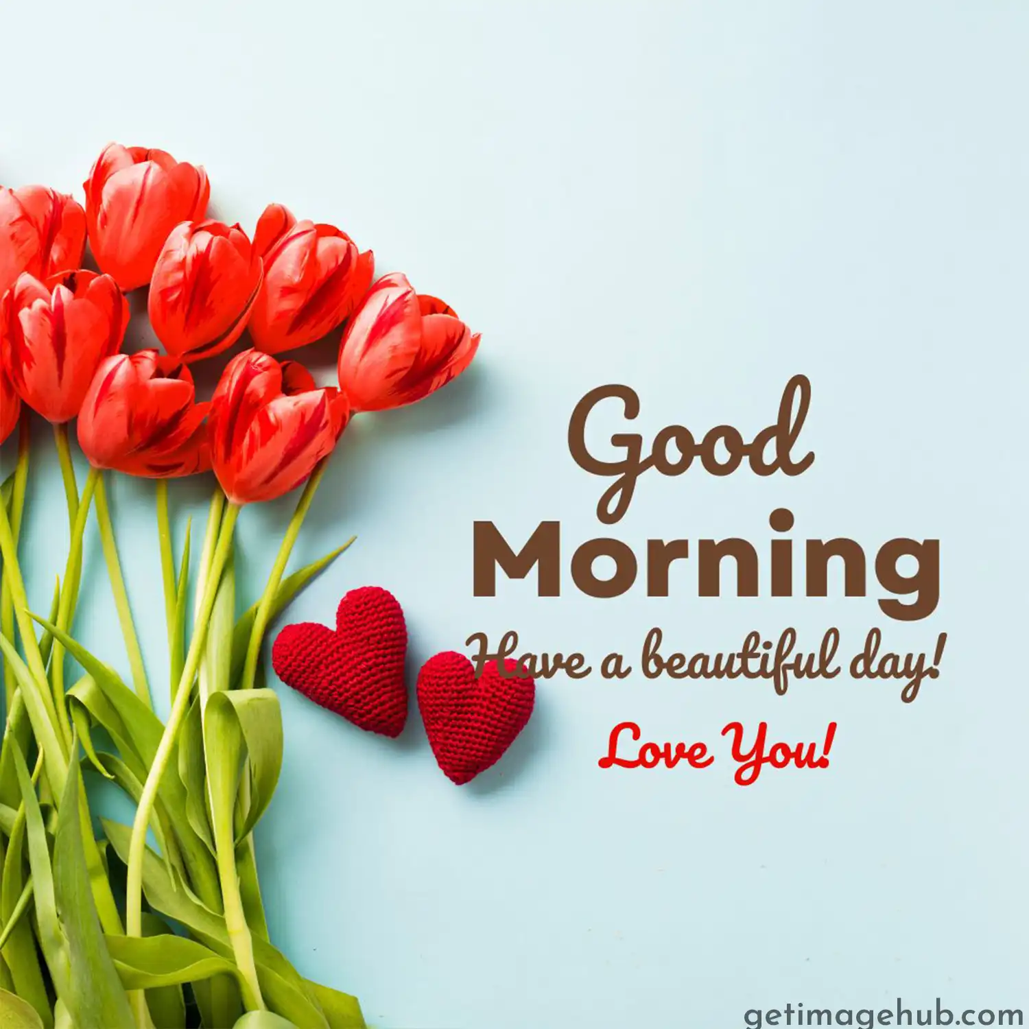 Good Morning Love Flower Image