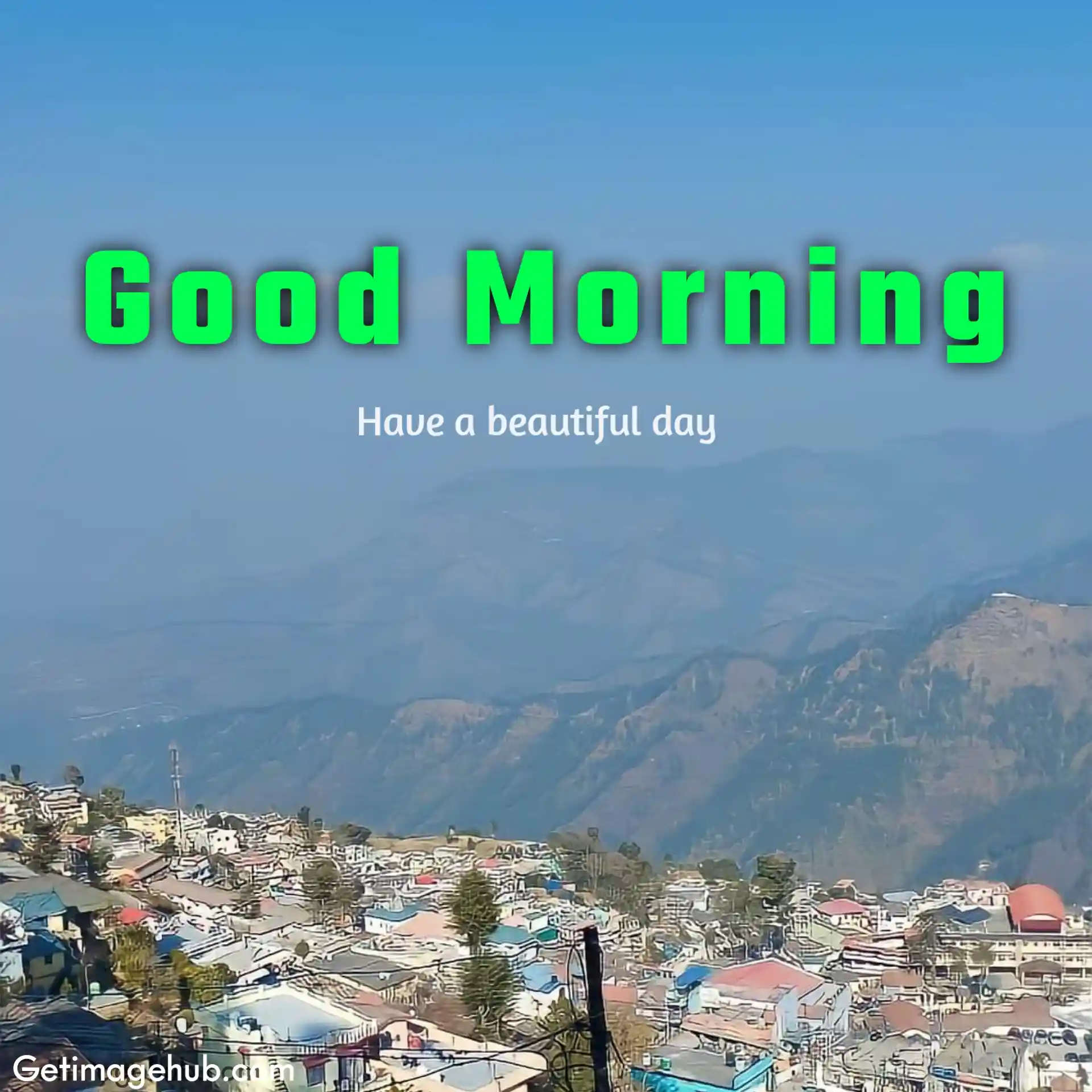 Good Morning Image with Mounten