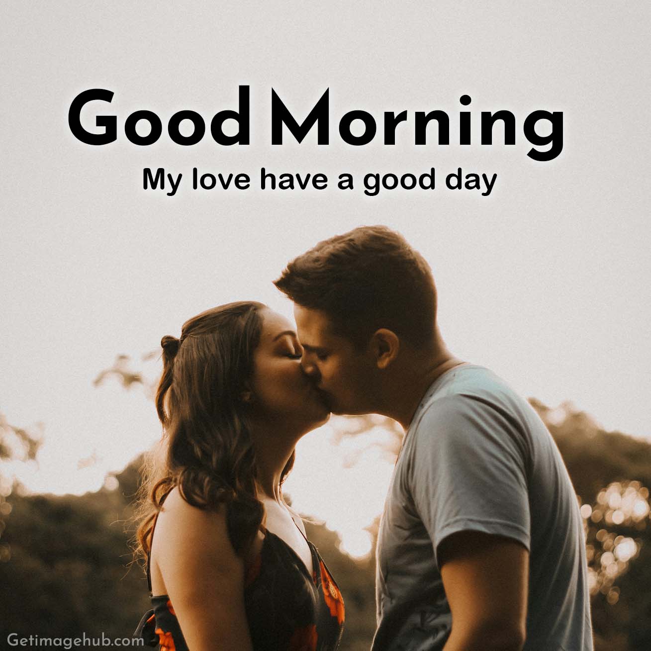 Good Morning Kiss Images with GF