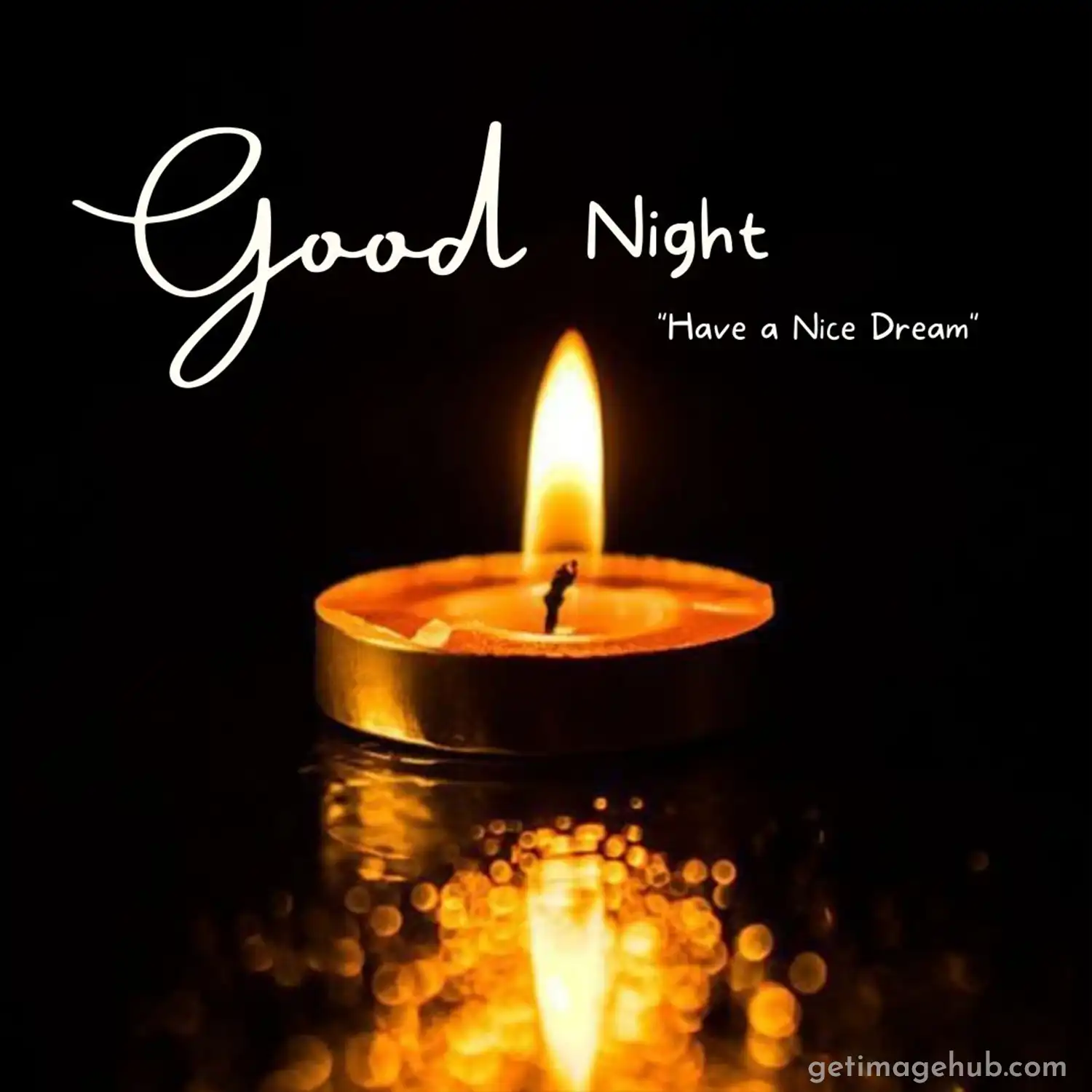 Good Night Image Candle