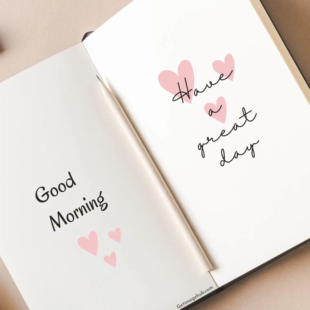 Good Morning Image in Book