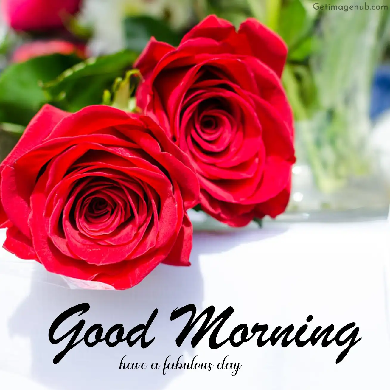 Good Morning Red Rose Images